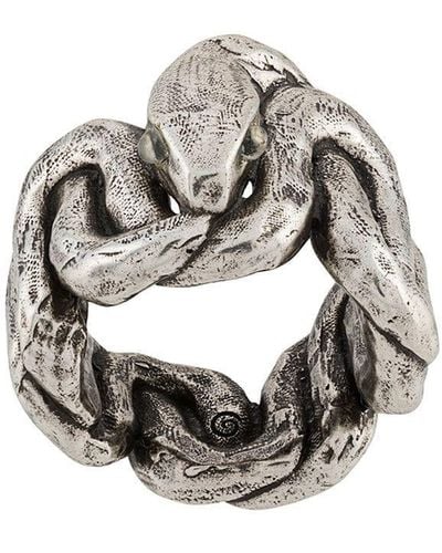 Goossens Anello a forma di serpente - Metallizzato