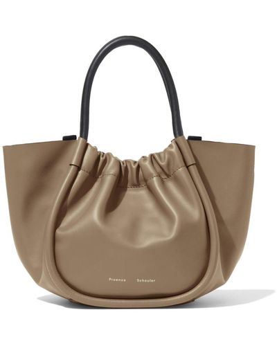 Proenza Schouler Small Ruched Tote Bag - Natural