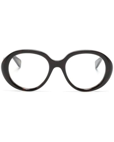Chloé Runde Brille in Schildpattoptik - Mehrfarbig