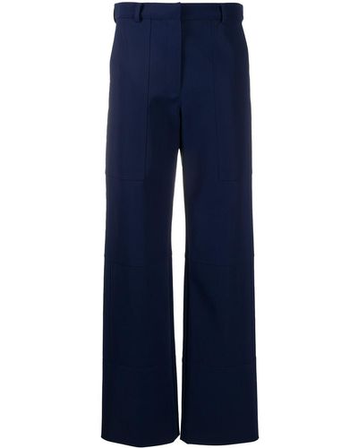 Nina Ricci Pantalon à coupe droite - Bleu
