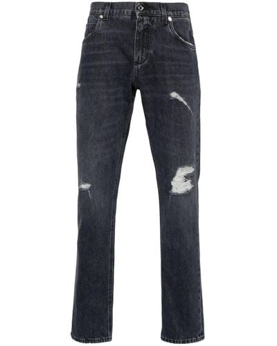 Dolce & Gabbana Variante Abbinata Slim-Fit-Jeans - Blau