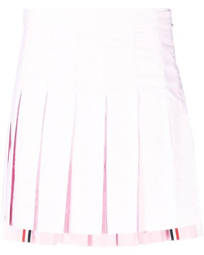 Thom Browne Minijupe à design plissé - Rose