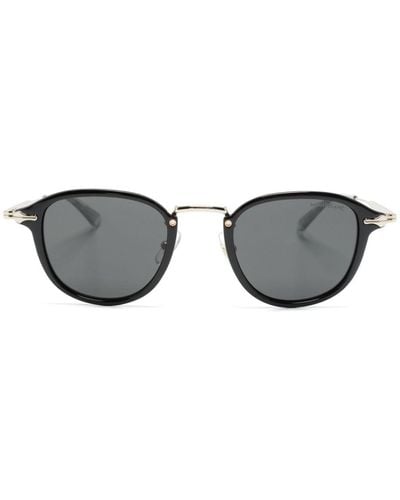 Montblanc 0336 Square-frame Sunglasses - Grey