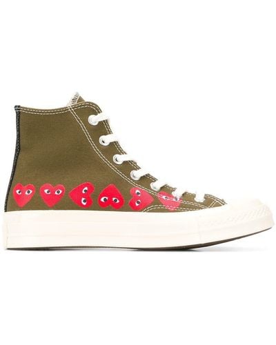 COMME DES GARÇONS PLAY Cdg Play X Converse Unisex Chuck Taylor All Star Multi Heart High-top Sneakers - Multicolor