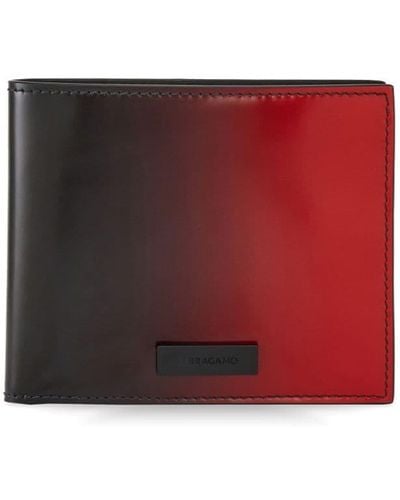 Ferragamo Leather Wallet - Red