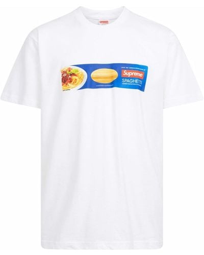 Supreme T-shirt Spaghetti à manches courtes - Blanc
