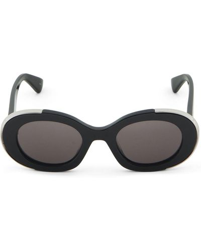 Alexander McQueen Gafas de sol The Grip ovaladas - Negro