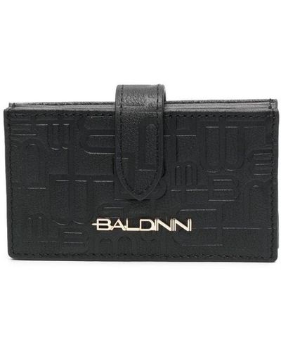 Baldinini Monogram-pattern Leather Wallet - Black