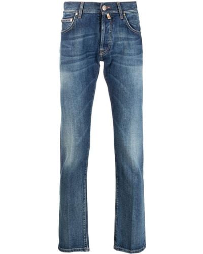 Corneliani Straight-leg Cotton Jeans - Blue