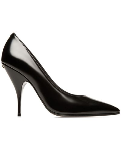 Bally Claudelle 85mm Leather Court Shoes - Black