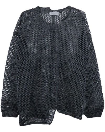 Yohji Yamamoto Asymmetric Cotton Sweater - Gray