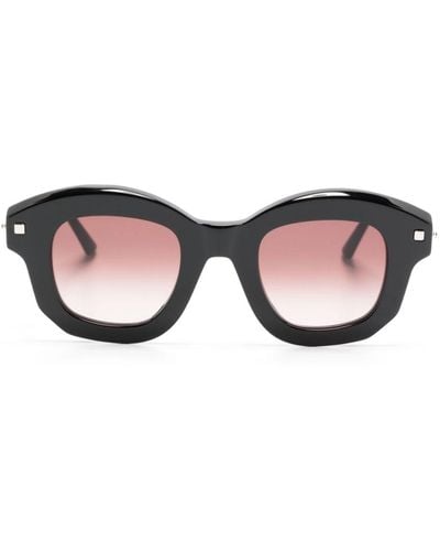 Kuboraum J1 Square-frame Sunglasses - Black