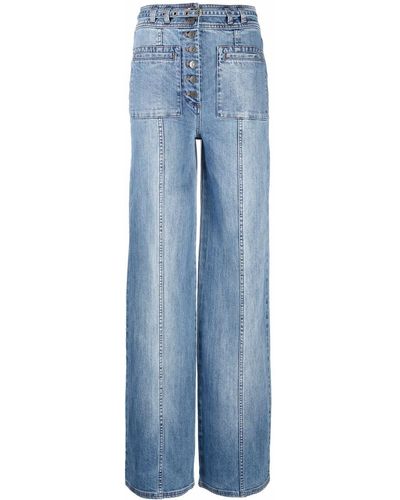 Ulla Johnson Abrams High-waist Wide-leg Jeans - Blue