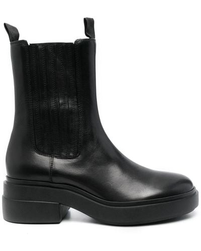 Vic Matié Chunky 55mm Leather Boots - Black