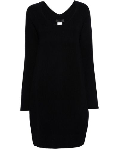 Fabiana Filippi Long-sleeve Knitted Dress - Black