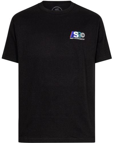 ANTI SOCIAL SOCIAL CLUB Build Up Graphic-print T-shirt - Black