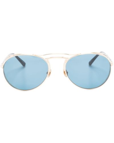 Matsuda Tinted Round-frame Sunglasses - Blue