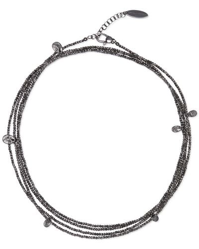 Brunello Cucinelli Bracelet multi-rang à perles - Métallisé