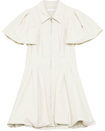 Jonathan Simkhai Callista Puff-sleeves Mini Dress - White