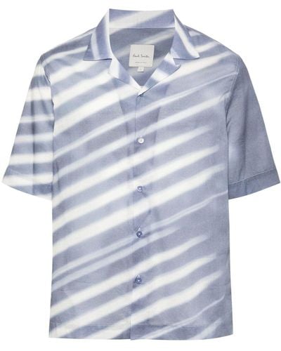 Paul Smith Morning Light Cotton Shirt - Blue