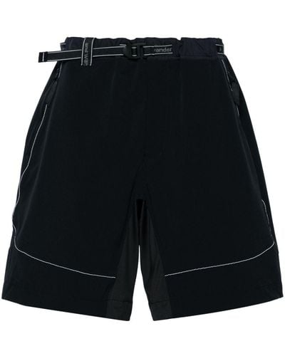 and wander Belted Bermuda Shorts - Black