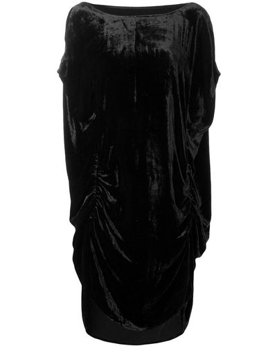 Paula Knorr Asymmetrische Midi-jurk - Zwart