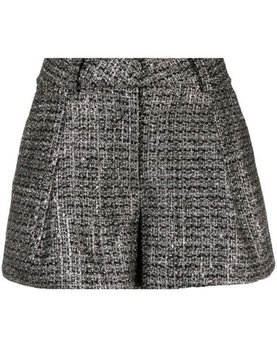 Maje Tweed Tailored Shorts - Gray