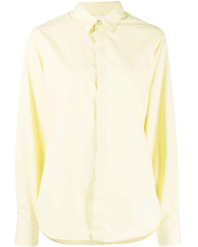 Dion Lee Signature Eyelet Cotton Shirt - Yellow