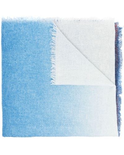 Faliero Sarti Schal mit Farbverlauf - Blau