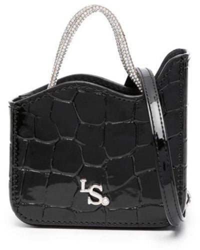 Le Silla Ivy Crystal-embellished Mini Bag - Black