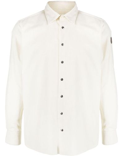 Moncler Logo-patch Cotton Shirt - White