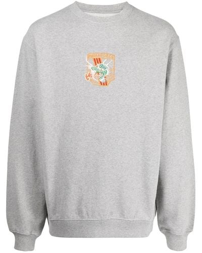 Maharishi Dragon-embroidered Sweatshirt - Grey