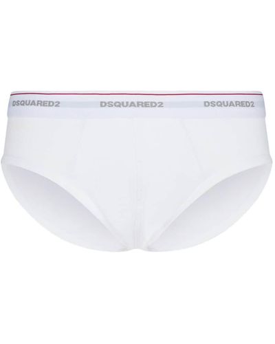 DSquared² Slogan-print Briefs - White