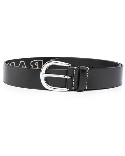 Isabel Marant Zaphy Leather Belt - Black