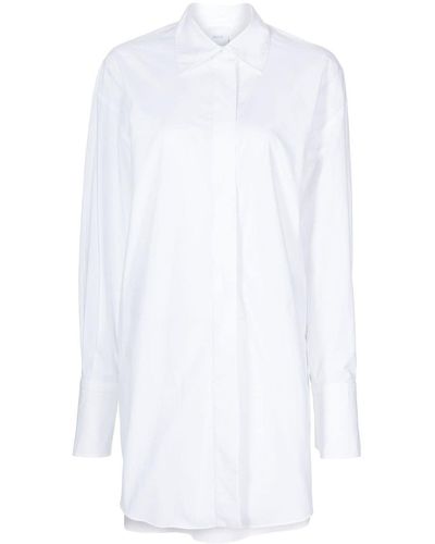 Patou Mini Cotton Shirt-dress - White
