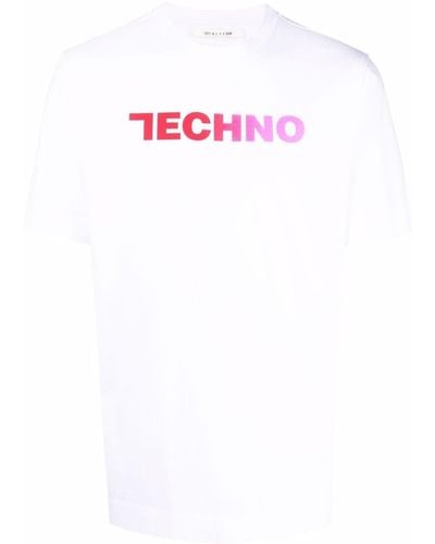 1017 ALYX 9SM Camiseta con cuello redondo - Blanco