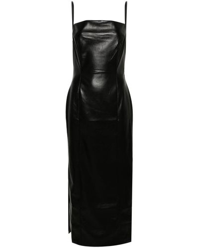 Nanushka Ilara Slip Midi Dress - Black