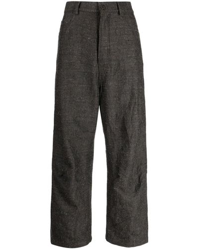 Forme D'expression Five-pockets baggy Trousers - Grey