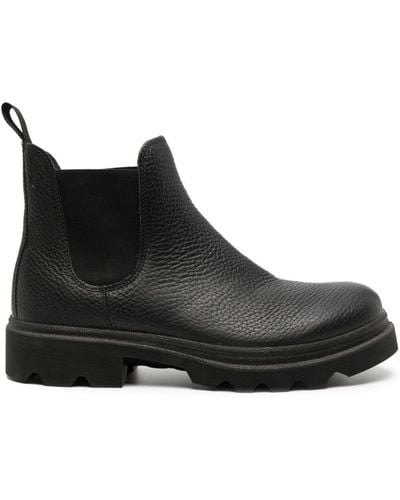 Ecco Grainer Leather Ankle Boots - Black