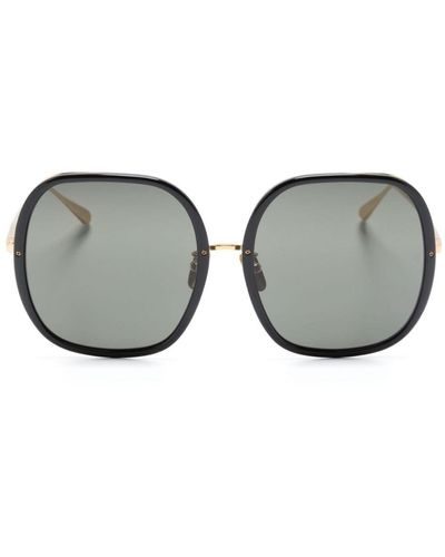 Linda Farrow Celia Oversize-frame Sunglasses - Grey