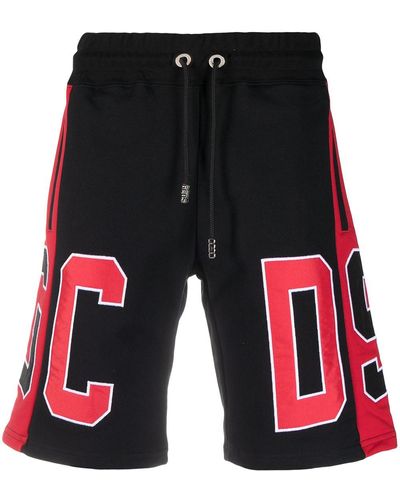 Gcds Shorts mit Seitenstreifen - Schwarz