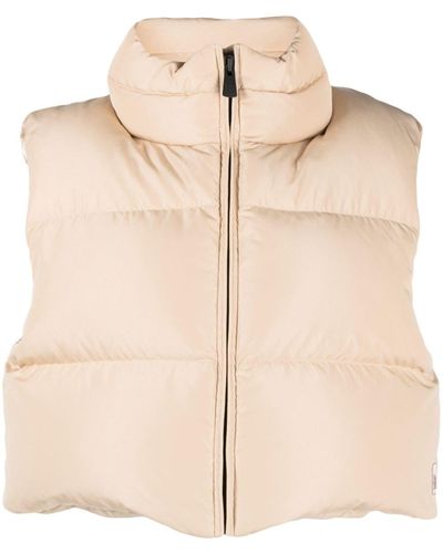 Bacon Ramon Cropped Padded Gilet - Natural