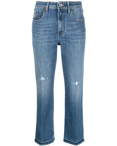 Jacob Cohen Kate Cropped Straight-leg Jeans - Blue