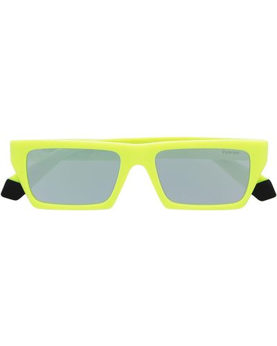 MSGM Gafas de sol con montura cuadrada - Amarillo