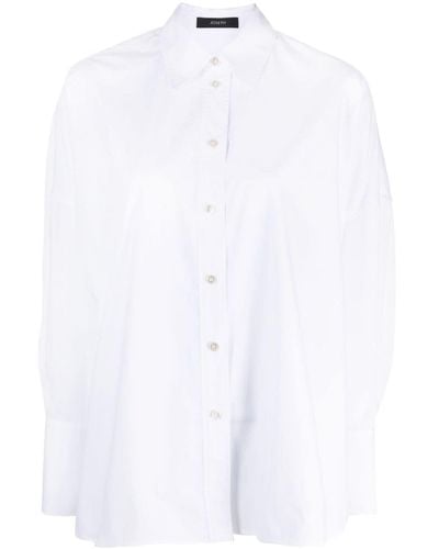 JOSEPH Side-slit Poplin Shirt - White