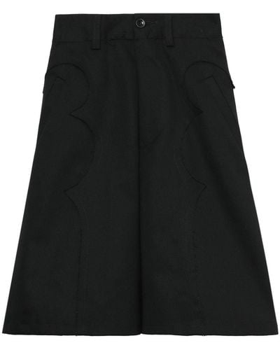 Maison Margiela Flared Chino Shorts - Black