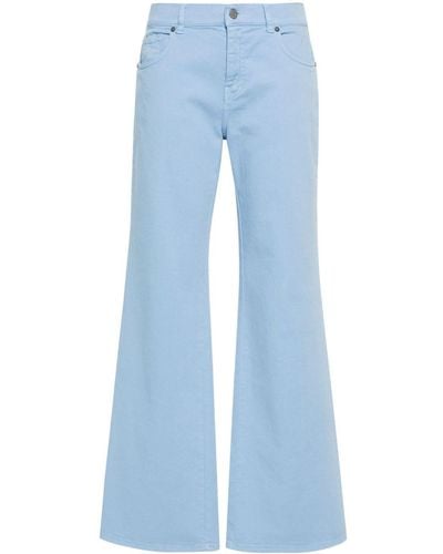 P.A.R.O.S.H. Chimera High-rise Straight-leg Jeans - Blue