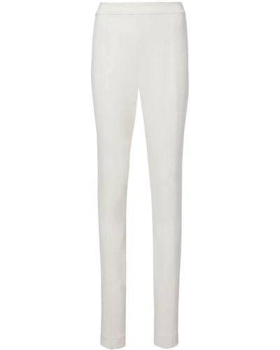 Proenza Schouler Pantalon slim en crêpe stretch - Blanc