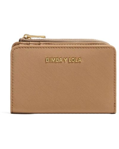 Bimba Y Lola Logo-lettering Bi-fold Wallet - Natural