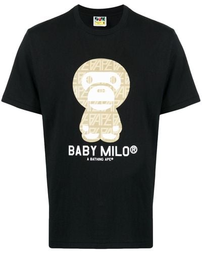 A Bathing Ape Baby Milo Tシャツ - ブラック
